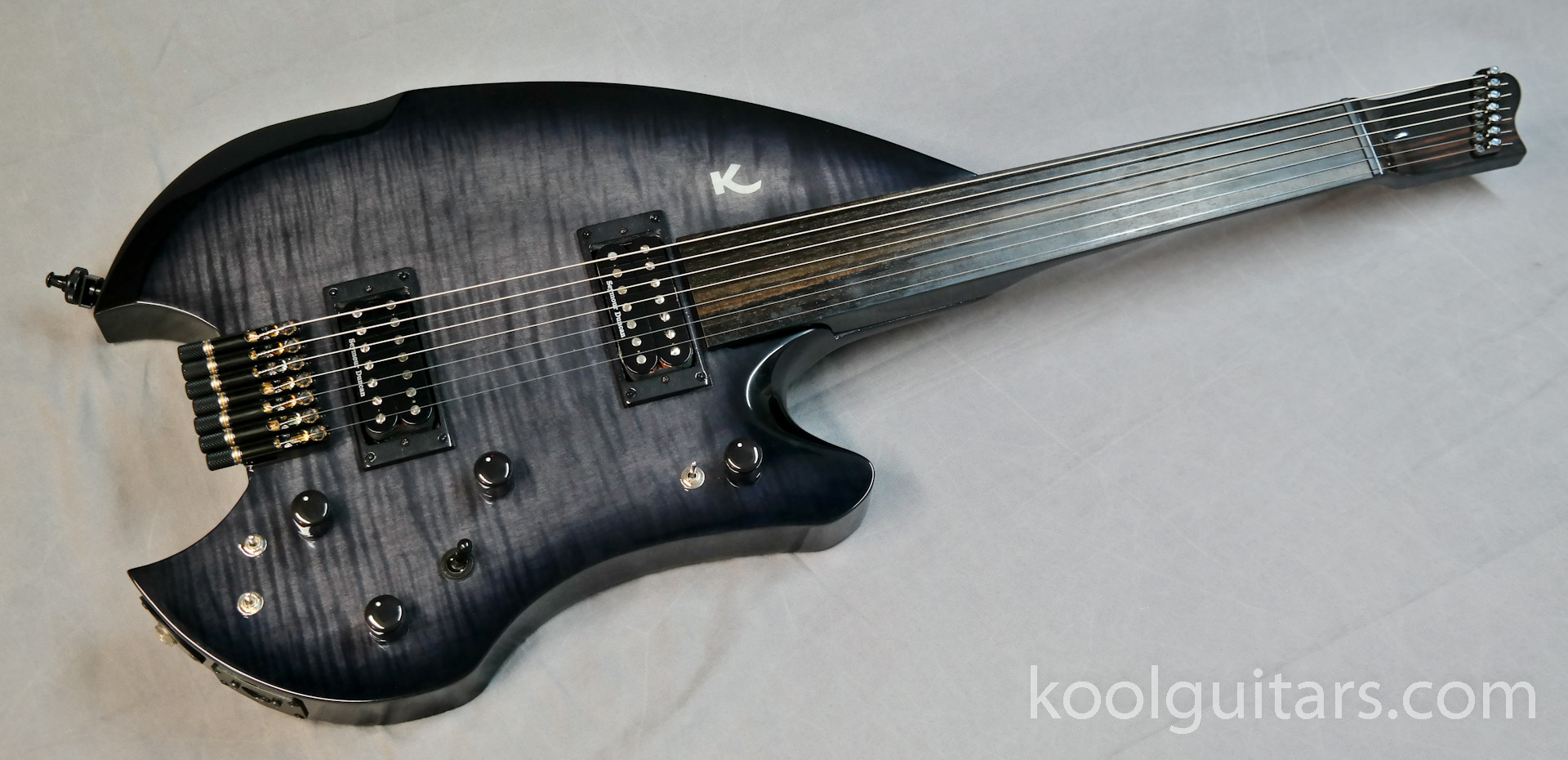 Electric oud custom made 7 strings. midi/piezo, oud elettrico, fretlessguitar